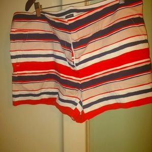 Woman's Ann Taylor‎ Signature Blue,orange,and white size 16 Shorts